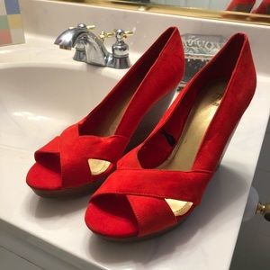 H&M Faux Suede Wedges